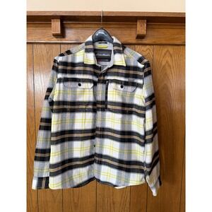 Eddie Bauer Mountain Ops Plaid Flannel Shirt– Men's L – Classic Fit